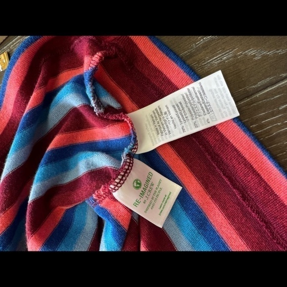 J.Crew Re-Imagined Lightweight Half Sleeve Striped Sweater - Picture 13 of 14